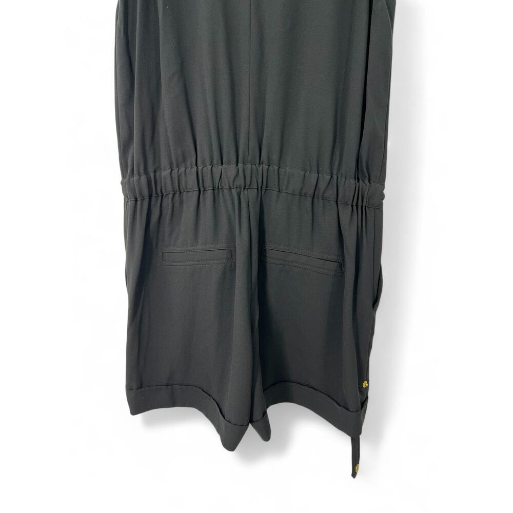 CACHE | M | Shorts sleeveless romper jumpsuit One Piece gold-toned hardware - Picture 8 of 9